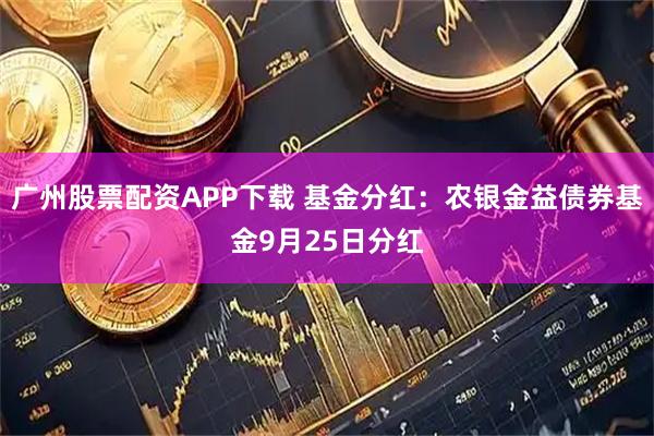 广州股票配资APP下载 基金分红:农银金益债券基金9月25日分红