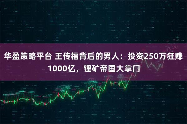 华盈策略平台 王传福背后的男人：投资250万狂赚1000亿，锂矿帝国大掌门